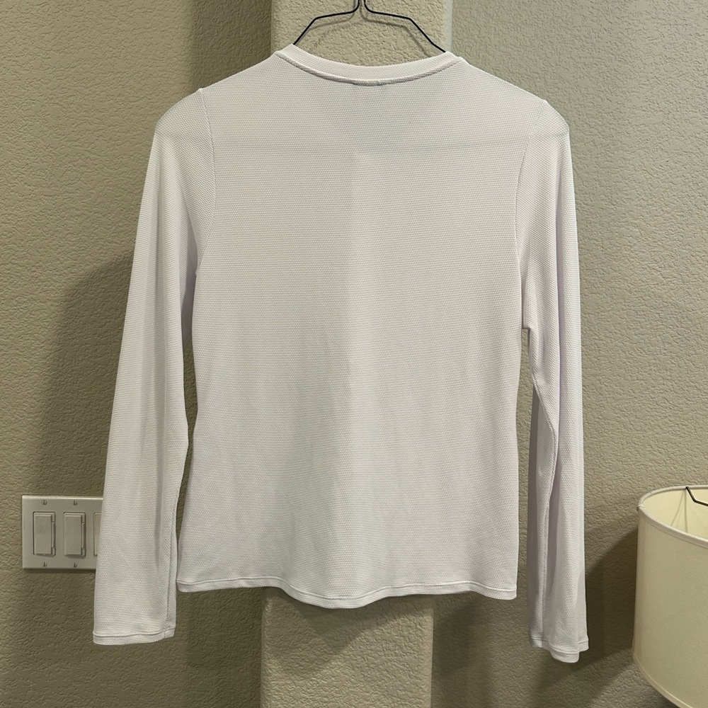 Tommy Bahama rash guard spf 50White Textured Zip-Up - Picture 5 of 5